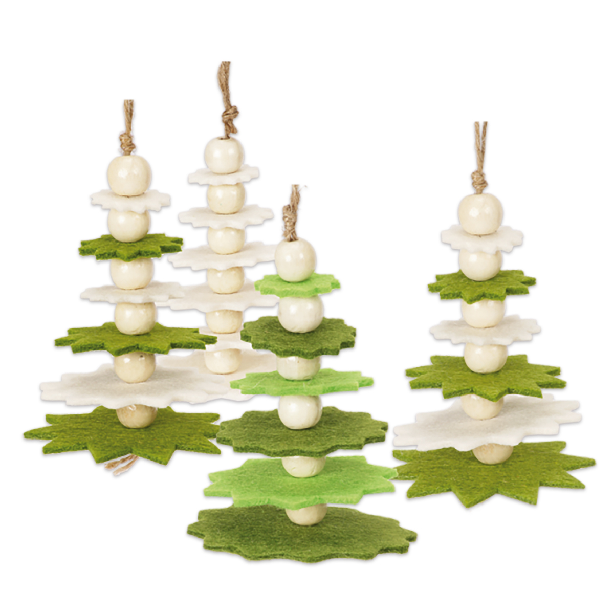 Filzbastelset Tannenbäumchen 4 St.