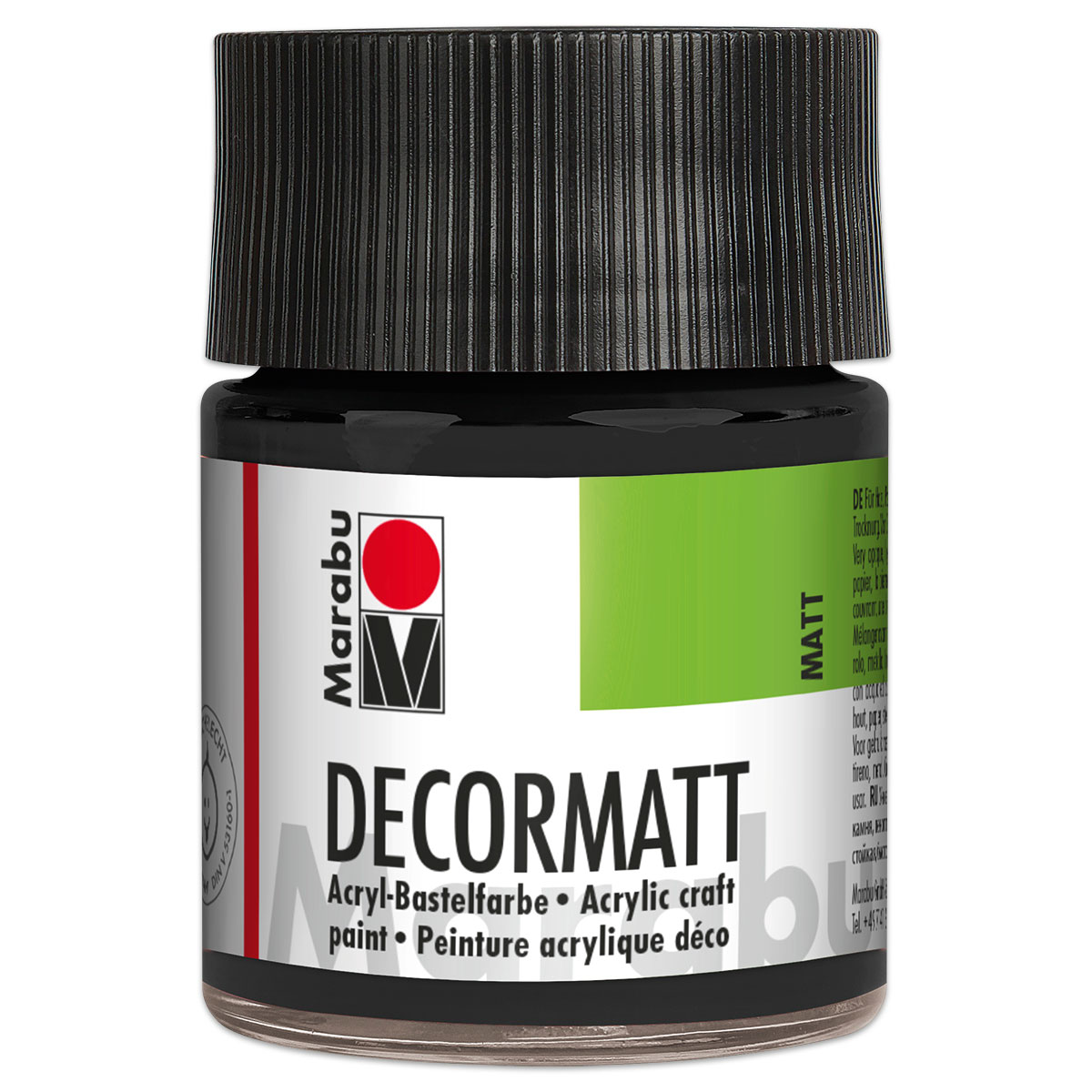 Decorlack Acryl matt 50ml schwarz