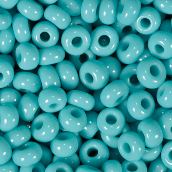 Rocailles satt glänzend 2,6mm 17g türkis