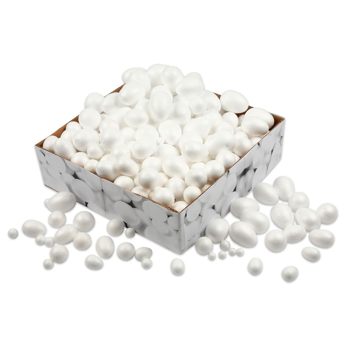Styroporkugeln & -Eier 1,5-6cm 550 St.