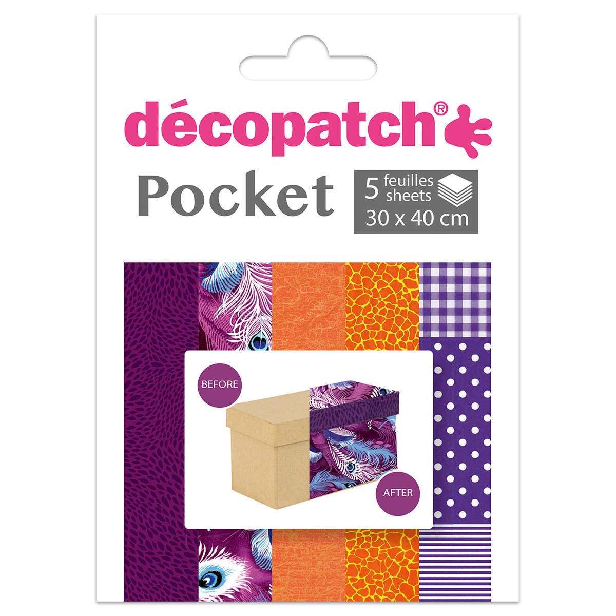 Decoupagepapier Pocket 5 Bl. Set 07