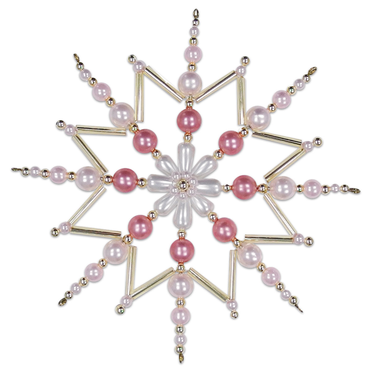Sternenzauber Bastelset Ø ca. 12cm rosa-goldfarben