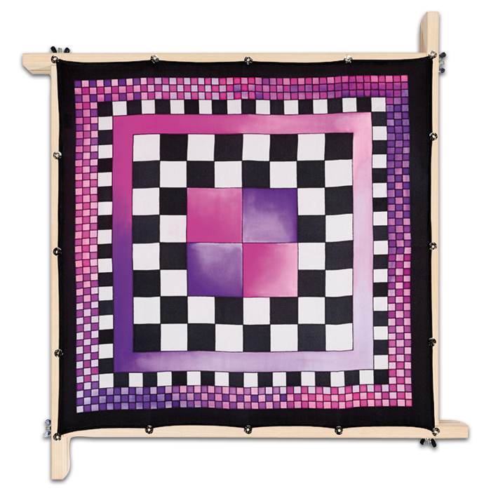 Tuch Gutta schwarz 55x55cm Chess naturweiß