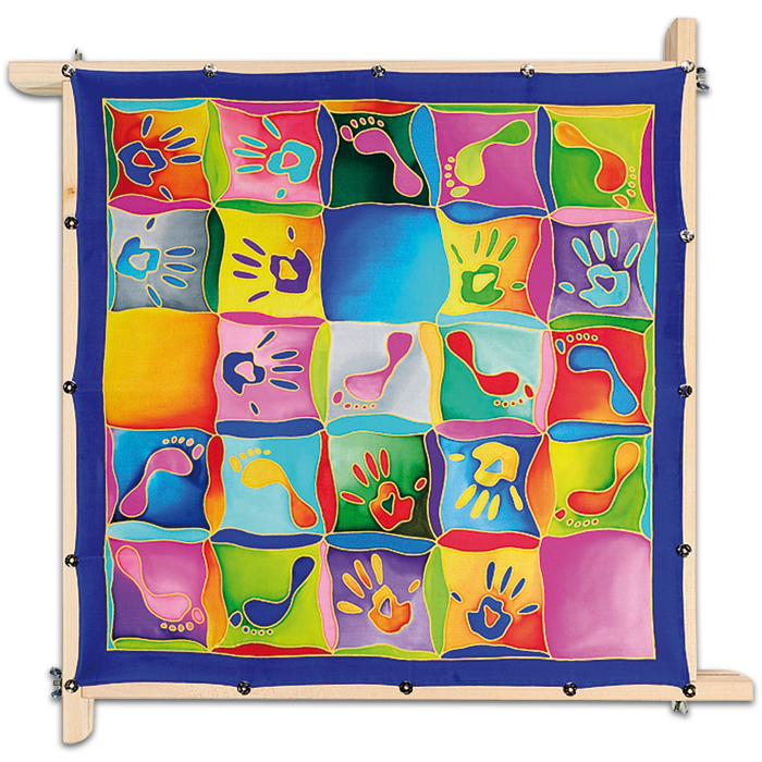 Tuch Gutta gold 55x55cm Hands & Feet naturweiß
