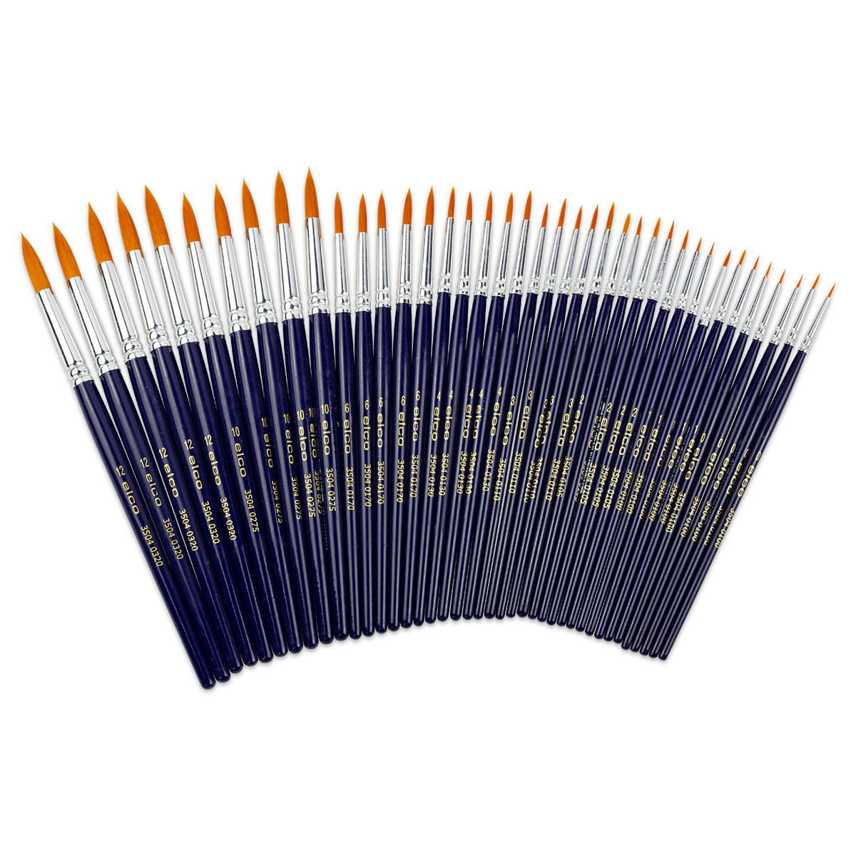 Synthetik-Pinselset Allround rund 36er-Set