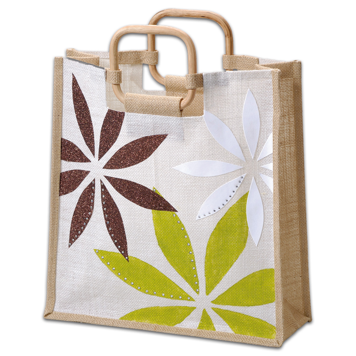 Einkaufstasche 38x36x13cm natur