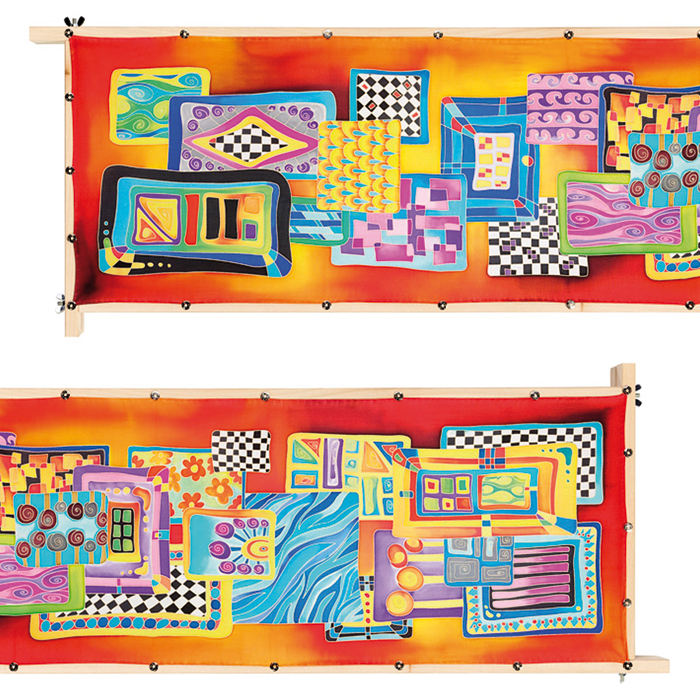 Schal Gutta gold 160x32cm Myth naturweiß