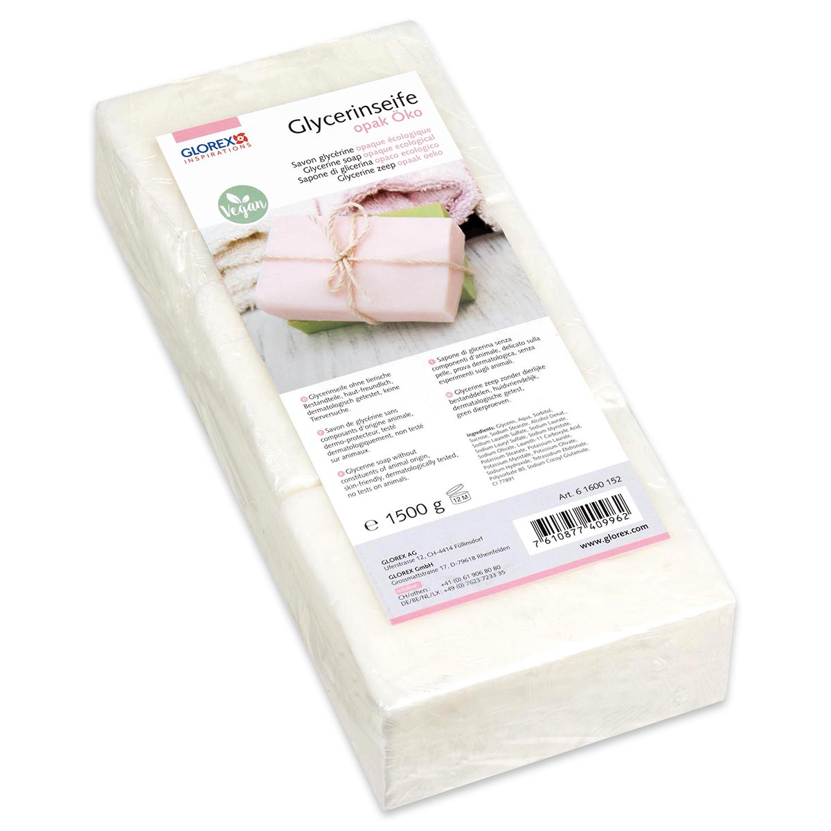 Glycerin-Seife Öko 1500g opak/satt weiß