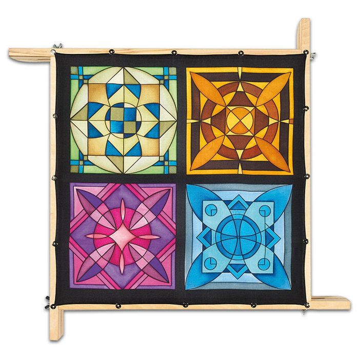 Tuch Gutta schwarz 55x55cm Cici naturweiß