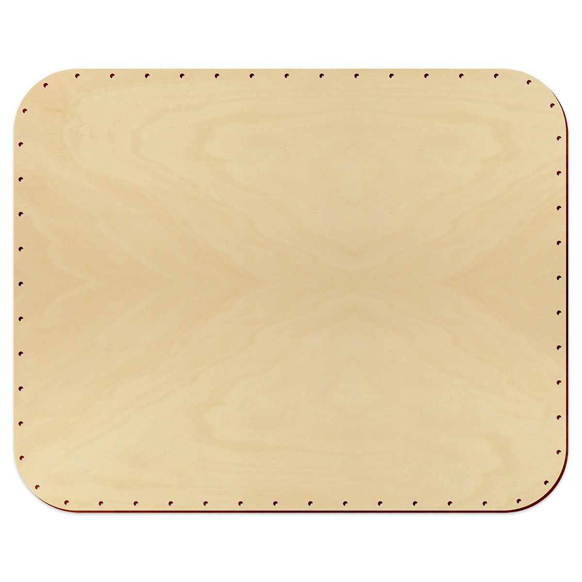 Korbflechtboden Holz 6mm 35x28cm Rechteck natur