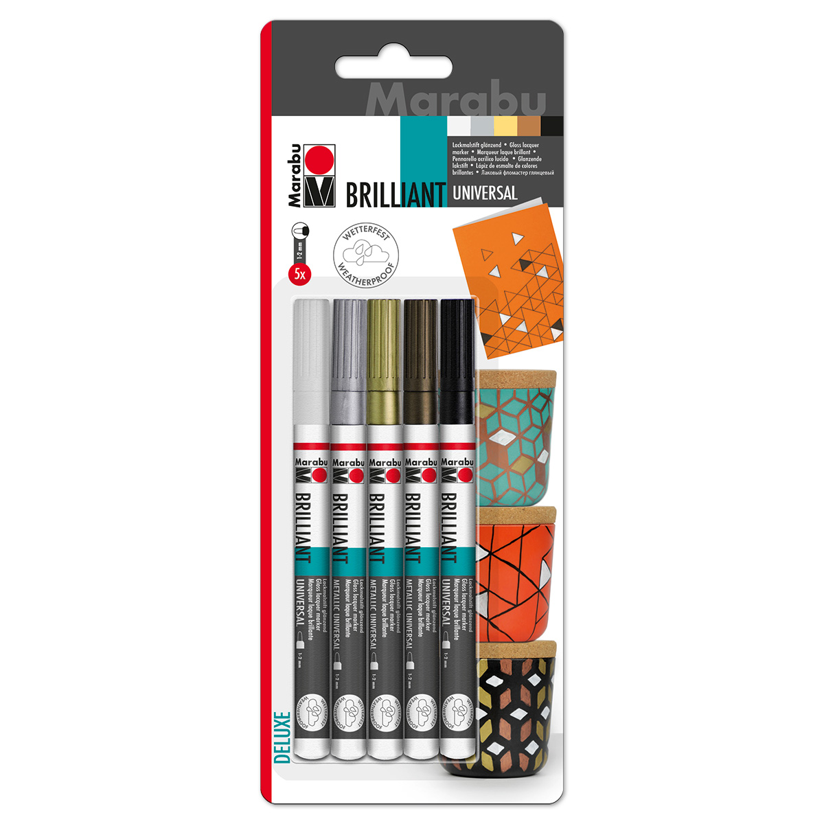 Brilliant-Painter Universalspitze 1-2mm 5 St./Farben