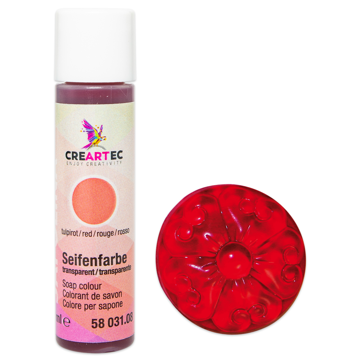 Sapolina Seifenfarbe 10ml transparent tuliprot