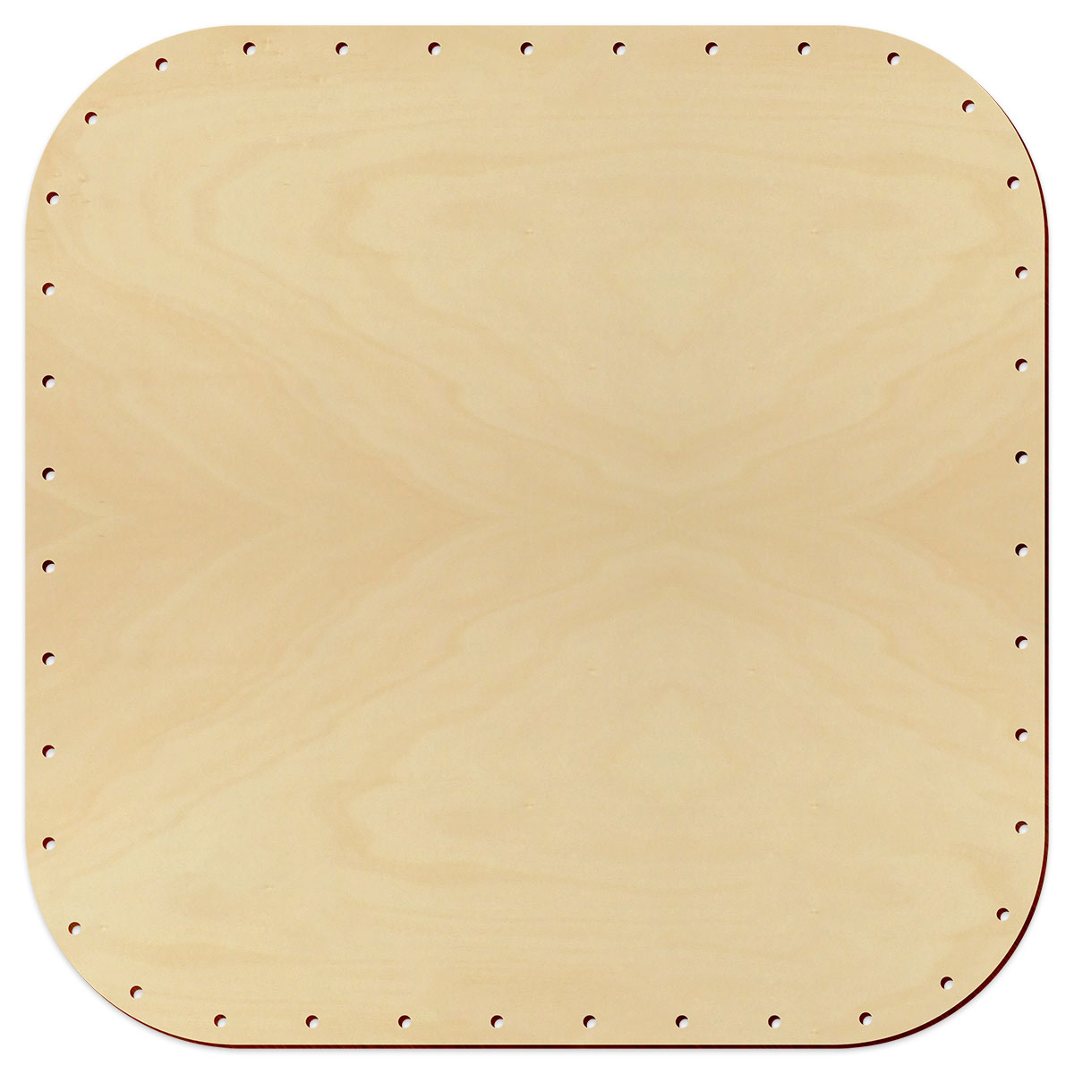 Korbflechtboden Holz 4mm 24x24cm Quadrat natur